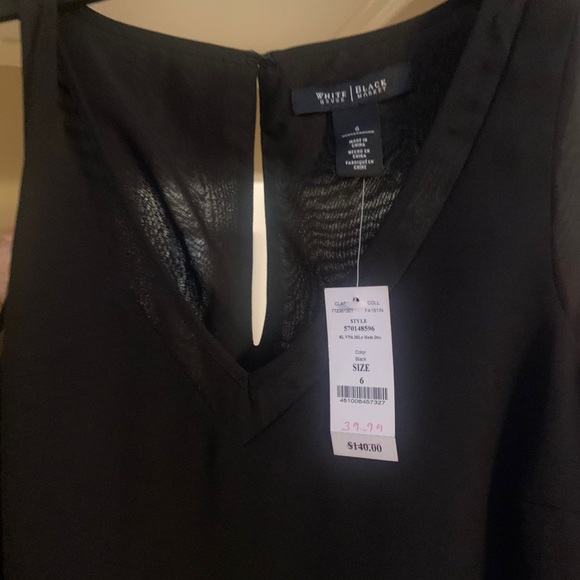 White House Black Market high low black dress Size 6 - Picture 2 of 3